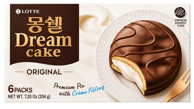 Пирожное классическое со сливочным кремом Dream Cake LOTTE 204 г