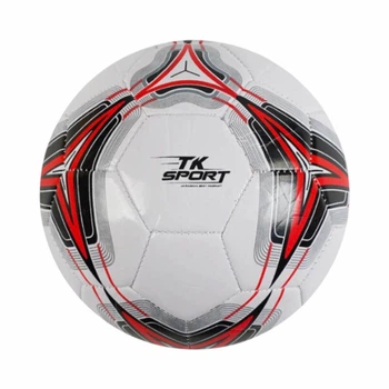 Футбольный мяч TK Sport, №5 — PVC, 300–310 г, резиновая камера, C 62388-3, красный
