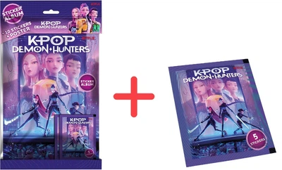 Набір K-POP Demon Hunters Альбом +  наліпки (585196927_585717058)