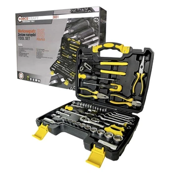 Набір інструментів 1/4''-3/8'' 65 предметів слюсарний FORCEKRAFT 3651
