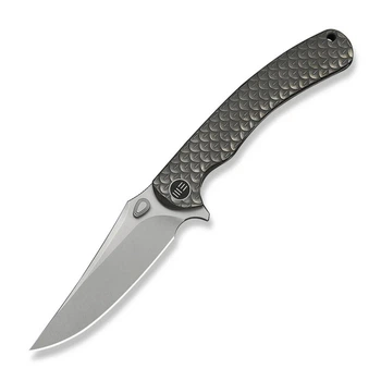 Нож складной туристический Weknife Dracarys серый 9.1 см Böhler M390 титан 6AL4V