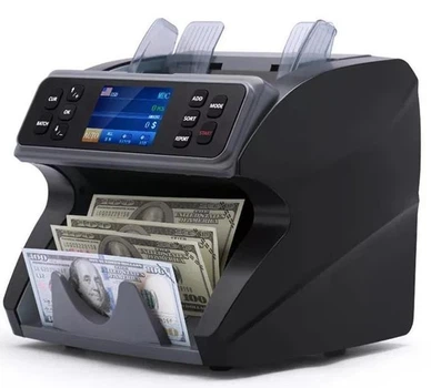 Сортировщик Валют BCASH MVC600 профессиональный мультивалютный счетный аппарат с проверкой подлинности банкнот и подсчётом купюр Скоростной счётчик денег Современный детектор банкнот
