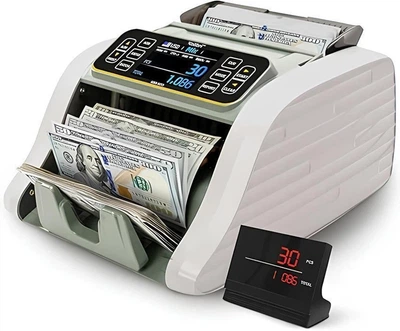 Автоматическая Счетная машинка для Подсчета и Проверки Банкнот KOLIBRI KBR-500 Сортировщик Валют Детекция Купюр