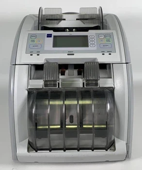 Сортировщик банкнот GLORY GFS-120 с LCD-дисплеем — профессиональный счетный аппарат для купюр и валют с определением номинала, сортировкой и детекцией подлинности, функцией фасовки и автоматического подсчёта