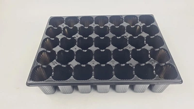 Кассета пластиковая для рассады 35 V-ячеек, 175 мл, размер 43,5см*32,5*10см