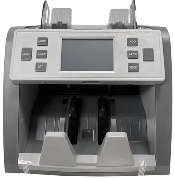 Мультивалютная счётная машинка COUNTER PRO EC900, с проверкой подлинности денег, с автоматическим стартом подсчёта, с сортировкой номинала, Профессиональный