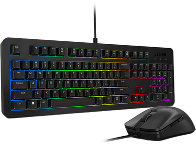 Комплект дротовий Lenovo Legion KM310 RGB Gaming Combo Keyboard and Mouse USB Black (GX31N91913)