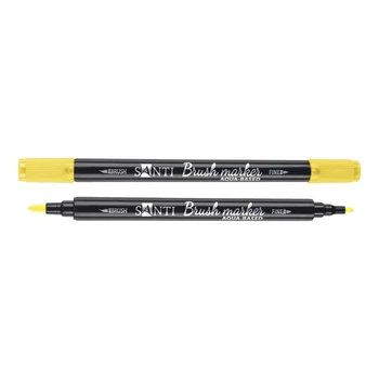 Маркер акварельный Santi Brush Marker желтый (391058)