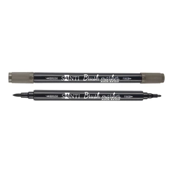 Маркер акварельный Santi Brush Marker серо-коричневый (391087)