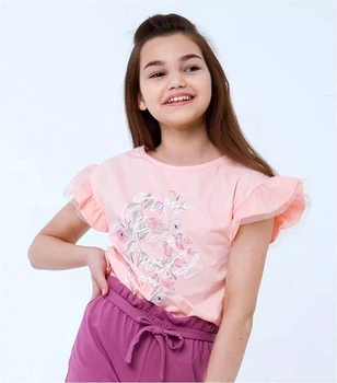 Футболка Smil 146 Розовый персик 110570