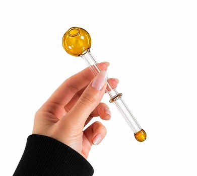 Стеклянная трубка для курения Oil Ring Yellow