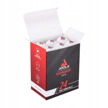 М'ячі для настільного тенісу (24 шт) Joola Tournament 3* 40+, white