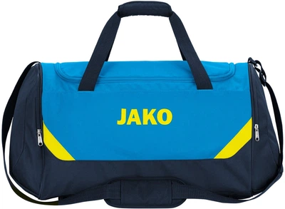 Сумка Jako Iconic 43L голубая темно-синяя спортивная сумка для тренировок и путешествий унисекс 100% полиэстер