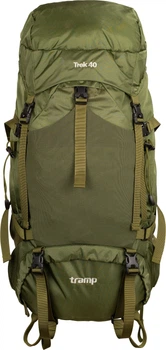 Туристический рюкзак Tramp Trek 68х30х25 см 40 л Оливковый (UTRP-057-olive)