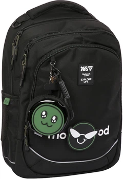 Рюкзак школьный Yes TS-59L Mood Черный 44х31х17 см 23.2 л (550412) (5056574461070)