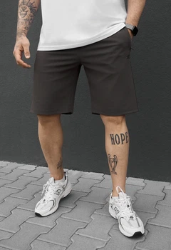 Трикотажні шорти Staff til logo dark gray & black L