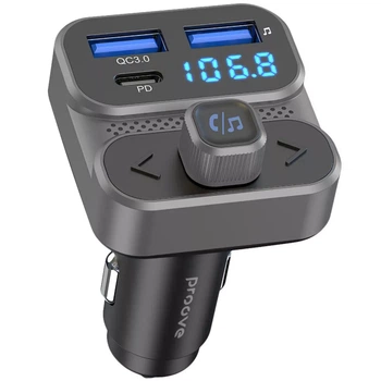 Трансмітер Proove FM Launcher Luxor SE 36W (PD+QC3.0) Type-C+USB
