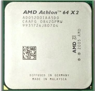 Процесор AMD Athlon 64 X2 5200+ 2.7GHz (ADO5200IAA5DO) sAM2 Tray