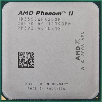 Процесор AMD Phenom II X2 555 3.2GHz (HDZ555WFK2DGM) sAM3 Tray