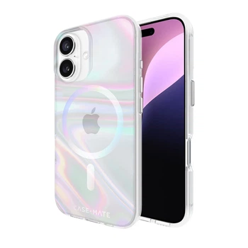 Чехол Case-Mate Soap Bubble для iPhone 16 Iridescent with MagSafe (CM054330)