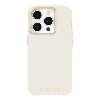 Чехол Case-Mate Silicone для iPhone 15 Pro бежевый with MagSafe (CM051470)