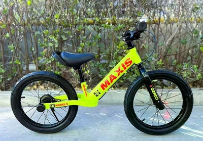 Велобіг CORSO MAXIS ручне заднє гальмо колеса надувні резинові 16’’ Жовтий