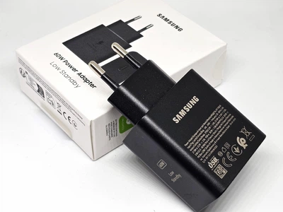 Блок питания поддержка Super Fast Charging 2.0 60W/60 Вт, без кабеля для Samsung Galaxy S26/S25/S24/S23/S22/S21/Note 10+/Z Flip3/Z Fold3 (EP-TA6010) Черный