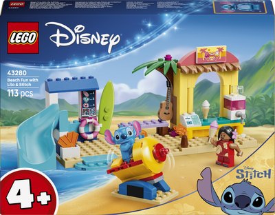 Конструктор LEGO Disney Веселощі на пляжі з Ліло і Стічем 113 деталей (43280)