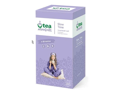 Чай фасований фруктовий та трав`яний TEA MOMENTS "Slow Time" 1,8г ароматизований 22 пакетиків
