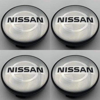 Колпачки на диски Nissan 60 мм 56 мм заглушка ниссан серебро