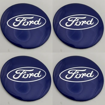 Наклейки для колпачков с логотипом Ford Форд 56 мм сині