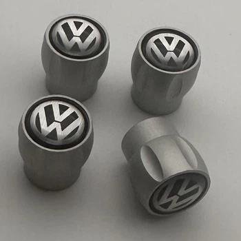 Захисні металеві ковпачки на ніпель срібло подарунковий набір VW фольцваген Volkswagen