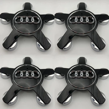 Колпачки на диски Audi 4F0601165N черные ауди 135 мм 58 мм звезда краб ауди заглушки ауди