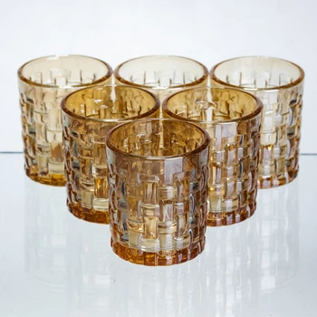 Набор рюмок для крепких напитков Shot glass 6 штук по 75 мл коричневый
