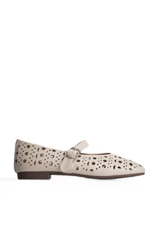 Балетки жіночі Loretta 6257/Beige/E551-2/B 37 Бежевий