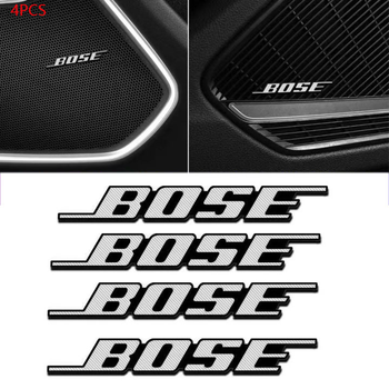Шильдики эмблемы наклейки BOSE 8 мм 53 мм 4 штуки