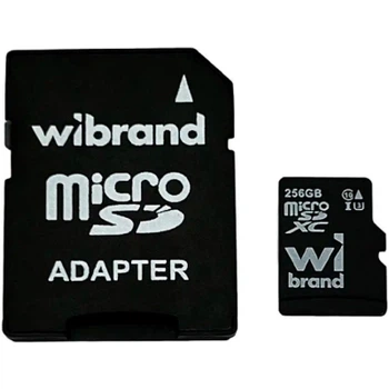Карта пам'яті Wibrand 256GB microSD class 10 UHS-I U3 (WICDHU3/256GB-A)