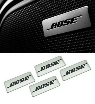 Шильдики эмблемы наклейки BOSE 35 мм 15 мм 4 штуки