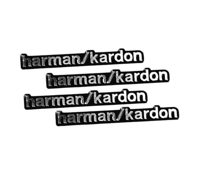 Шильдики наклейки з емблемою Harman Kardon 4.4см 0.45см 4 штуки