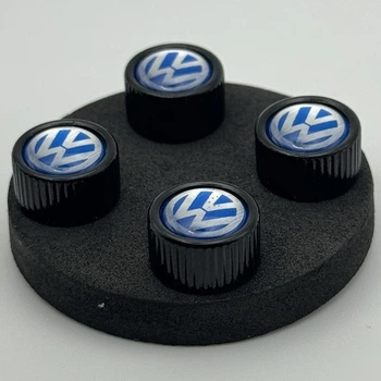 Защитные металлические колпачки на ниппель черные моторспорт VW фольцваген Volkswagen