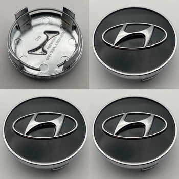 Колпачки Hyundai Elantra Santa Fe Sonata Tuscon 529603K250 60 мм 55 мм черные заглушки в диски хюндай