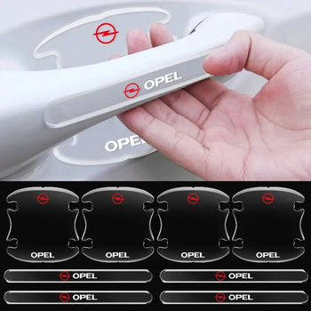 Защитные наклейки на ручки и под ручки автомобиля опель Opel комплект 8 штук