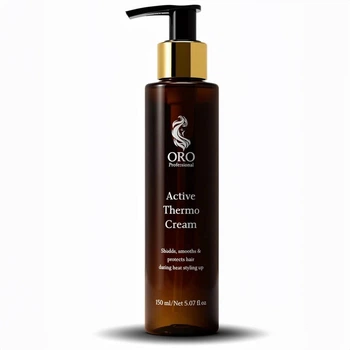 Термозахисний крем для волосся ORO Professional Active Thermo Cream 150 мл — захист до 230°C, кератин, укладання та догляд