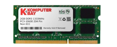 Оперативная память Komputerbay SODIMM DDR2-1333 2048MB PC3-10600