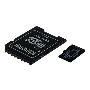 Карта памяти Kingston Canvas Select Plus Gen3 microSDXC (UHS-1) 64gb 10 Class & Adapter Черный
