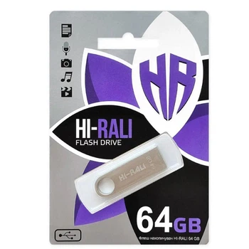 USB флэш-накопитель Hi-Rali Shuttle 64gb Стальной