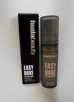 Фіксуючий спрей для закріплення макіяжу праймер Huda Beauty Easy Bake Setting Spray, обʼєм 6 мл
