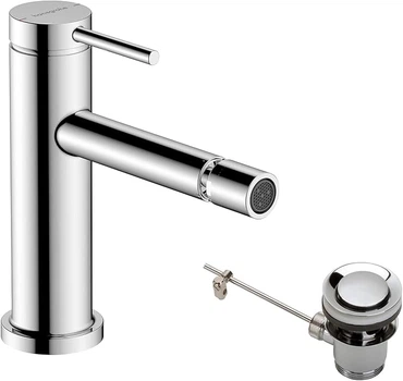 Змішувач hansgrohe Tecturis S для біде, хром 73201000 із зливним гарнітуром