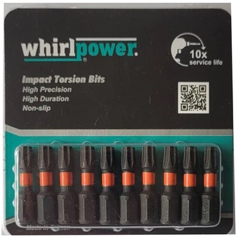 Ударна біта Whirlpower Impact TX 25 x 25 мм 10 шт (4710616718300)