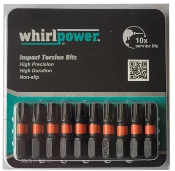 Ударна біта Whirlpower Impact TX 30 x 25 мм 10 шт (4710616718317)